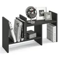 Produktbild: KOMTO Tischregal Schreibtisch Aufsatzregal - Regal Klein, Küchenregal Stehend für Arbeitsplatte, Desktop Bücherregal Anthrazit | Shelf K 51-97 х 20 х 40 cm