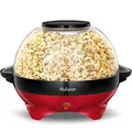 Produktbild: Yabano Popcornmaschine für Zuhause, Maker Machine mit Zucker & Öl, Abnehmbare Heizfläche, 5L Popcorn Popper, Antihaftbeschichtung, Großer Deckel als Servierschale, Platzsparende Lagerung