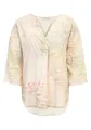 Produktbild: Cartoon Damen Leinenbluse mit V-Ausschnitt 34, Cream/Apricot