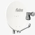 Produktbild: Fuba Satellitenschüssel Komplettset 8 Teilnehmer DAL 808 W - Alu Sat-Schüssel/Sat-Spiegel weiß + Octo LNB 8-Fach - HDTV, UHD(4K/8K), 3D