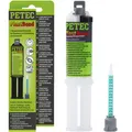 Produktbild: PETEC KUNSTSTOFFREPARATUR PLASTBOND SCHWARZ 24 ml 2K KLEBSTOFF SCHNELLHÄRTEND