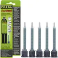 Produktbild: 1x PETEC PLASTBOND 24ML SB-KARTE 2K 2 KOMPONENTEN PLASTIK KLEBER + 5x MISCHROHR