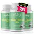 Produktbild: Vitabay Folsäure Tabletten Hochdosiert 1000 mcg (VItamin B9) - 720 VEGANE Tabletten 3er Set - Folsäure Kinderwunsch Schwangerschaft Vitamine - für Männer - Hohe Bioverfügbarkeit - Laborgeprüft