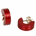 Produktbild: DEMarie Creolen Ohrringe rot Damenschmuck eloxiert Aluminium Ohrschmuck Neu