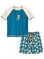 Produktbild: Playshoes 2tlg. Badeoutfit in Blau/ Creme/ Bunt, Größe 110/116, bunt/Blau/Beige, Baby