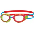 Produktbild: Zoggs Kinder Schwimmbrille Predator, Schwimmbrille, Grün/Orange/Rot/Blau/Transparent, 6-14 Jahre