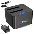 Produktbild: Festplatten Dockingstation USB 3.0 SATA HDD 2,5 und 3,5 Zoll Dualschacht