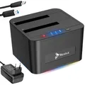 Produktbild: Festplatten Dockingstation USB 3.0 SATA HDD 2,5 und 3,5 Zoll Dualschacht Reagle