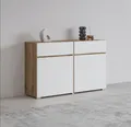 Produktbild: OTTO home Sideboard Cross,Breite 119,5 cm, moderne grifflose Kommode,2 Türen/2 Schubkästen, Schubladenschrank,Anrichte mit viel Stauraum, Einlegeböden verstellbar