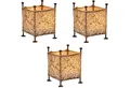 Produktbild: Marrakesch Orient & Mediterran Interior Teelichthalter 3er Set Mediterrane Windlicht Budur Natur (3 St), Handarbeit