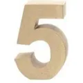 Produktbild: Glorex Papp-zahl 5 17,5 X 5,5 Cm Pappartikel