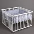 Produktbild: Laufgitter Laufstall Babylaufstall 100x100cm Baby Krabbelgitter Stoffeinlage