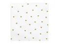 Produktbild: 2 x 20 x  Servietten *Goldene Herzen*  weiß 33 cm, Geburtstag ,Hochzeit, Essen