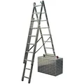 Produktbild: Krause - 033369 Corda Alu Vielzweckleiter Treppenleiter 3x6 3,65m Mehrzweckleiter