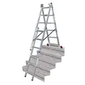 Produktbild: KRAUSE Corda VielzweckLeiter Treppenfunktion Mehrzweckleiter 3x6 Sprossen