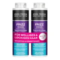 Produktbild: John Frieda Traumlocken Shampoo/Conditioner Vorteils-Set - Inhalt: 1x Shampoo 500ml & 1x Conditioner 500 ml - Nachfüllbar - Frizz Ease Serie - Für lockiges & welliges Haar