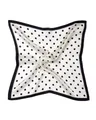 Produktbild: MayTree Seidentuch quadratisch, kleine Punkte 53x53 cm, Nickituch, Bandana-Schal, (Stück), 100% Seide