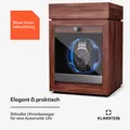 Produktbild: Uhrenbeweger Watch Winder Schaukasten 1 Uhrenbox Leiser Motor 4 Modi Blau LED
