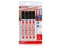 Produktbild: edding Permanentmarker edding 3000 Permanent Marker 4er schwarz Spitze 1,5-3mm wasserfest (1e