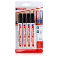 Produktbild: edding 3000 Permanent Marker 4er schwarz Spitze 1,5-3mm wasserfest (1er Pack)