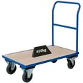 Produktbild: PROREGAL Profi Plattformwagen | HxBxT 102x60x98cm | Traglast 450kg | Lichtblau | Transportwagen Handwagen Materialwagen
