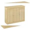 Produktbild: Erst-Holz 90.50-25 Highboard Kommode Anrichte Kiefer Sideboard natur 3 Schubladen, 3 Türen