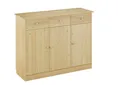 Produktbild: ERST-HOLZ Kommode Highboard Kommode Anrichte Kiefer Sideboard 3 Schubladen 3 Türen, 90.50-25 - Kommode Kiefer natur-Drei Schubladen-Drei Türen