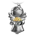 Produktbild: FABACH Schutzengel Schlüsselanhänger Star mit Blumen - Engel Glücksbringer Schlüsselanhänger Liebe - Abschiedsgeschenk Kollegin Schutzengel Glücksbringer - Abschied Geschenk Kollegen
