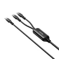 Produktbild: 4894160057457 UNITEK KABEL USB-C 2W1 PD 100W SILIKON 1,8M UNITEK