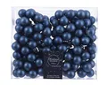 Produktbild: 12 Spiegelbeeren Weihnachtskugeln Glas 2cm Dunkelblau // Kaemingk Grappolo 12 Weihnachtskugeln diam 2 cm aus Glas blau matt