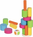 Produktbild: BALANCIERSPIEL TURM Balancierturm Geschicklichkeitsspiel Wackelturm Holz NEU