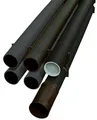 Produktbild: Fränkische Rohrwerke 19021175 Stangenrohr 3m Schwarz 1St.