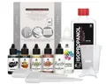 Produktbild: 5 x 30ml Octopus Fluids Alcohol Ink Starter Komplett Set BLUMENKINDJEN mit Zubeh