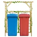 Produktbild: vidaXL Pergola für 2 Mülltonnen Kiefernholz Imprägniert