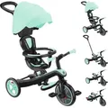 Produktbild: GLOBBER EXPLORER TRIKE 4in1 – Kinderwagen, Dreirad und Laufrad, 10/8,5 Zoll, TPR-Sitz, höhenverstellbar, mint - Türkis