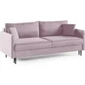 Produktbild: LIKMA 3 Sitzer Sofa Mara 209 cm mit Schlaffunktion und Bettzeugbehälter, Velvet Schlafsofa mit Bettkasten, Moderne Couch, Sofagarnituren, Bettsofa...