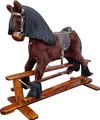 Produktbild: Klassisches braunes Schaukelpferd mit Wippgestell 96-116