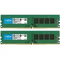 Produktbild: Crucial 16GB Kit 2x8GB DDR4-3200 CL22 DIMM Arbeitsspeicher