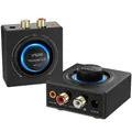 Produktbild: YMOO 2.4GHz Drahtloser Audio Sender und Empfänger, Wireless Transmitter and Receiver Kit, 200ft Lange Reichweite,25ms Niedrige Latenz,48khz HiFi Audio Adapter für TV/Lautsprecher/Stereo