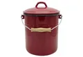 Produktbild: Karl Krüger | Mülleimer mit Deckel | 3 Liter | Emaille | Rot
