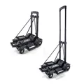 Produktbild: Sackkarre Klappbar, 45kg Transportkarre mit Teleskopstange  2 Expanderseilen ...