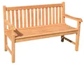 Produktbild: Teak Sitzbank Gartenbank Holzbank Teakbank Parkbank Picadelly nachhaltig 135cm