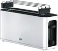 Produktbild: Braun Toaster HT3110WH Langschlitz 1000W Weiß mit Brötchenaufsatz