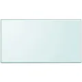 Produktbild: Tischplatte aus gehärtetem Glas rechteckig 1200x650 mm