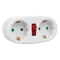 Produktbild: Maclean Steckdose 2x16A mit Schalter Universal MCE338 F