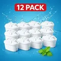 Produktbild: 12er Pack Water Filter Cartridges, Replacement for Brita Maxtra+ Pitcher, Brita Universal Filter Cartridge, - Weiß