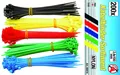 Produktbild: BGS DIY 80875 techinc Kabelbinder-Sortiment Farbig 2,4 x 100 m 200-tlg. 
