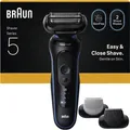 Produktbild: Braun Series 5 52-B1650s Rasierer schwarz/blau Wet&Dry Akku Herren