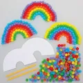 Produktbild: Regenbogen Bommelset  (pro Set 5) Bastelsets