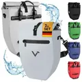 Produktbild: Valkental Fahrradtasche Gepäckträgertasche - Fahrradtasche für Gepäckträger, wasserdicht, große Reflektoren, 20L & 28L grau Spar-Bundle